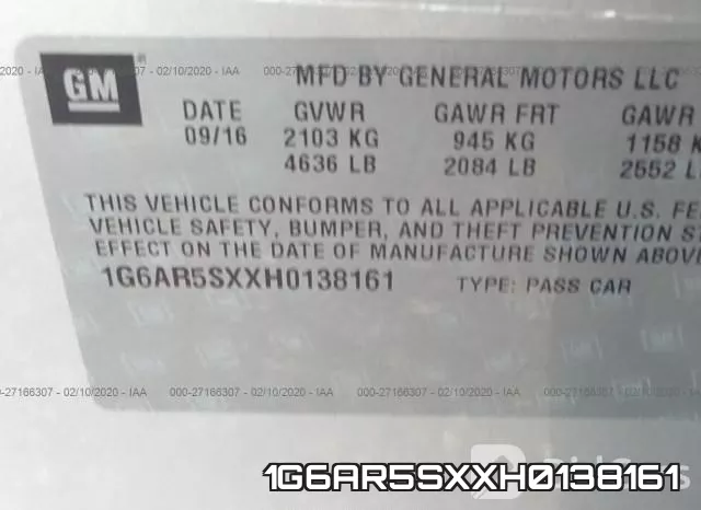 1G6AR5SXXH0138161 фото 10
