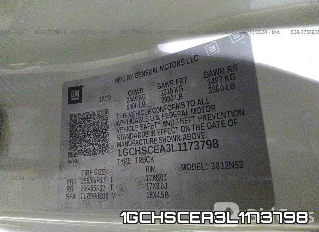 1GCHSCEA3L1173798 фото 10