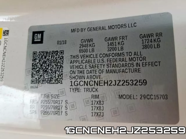 1GCNCNEH2JZ253259 фото 2