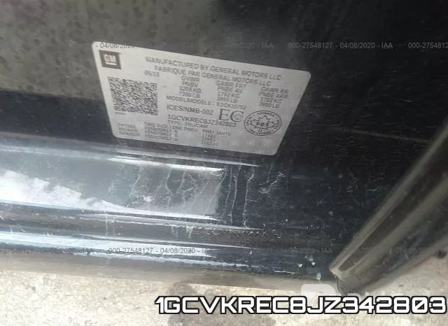1GCVKREC8JZ342803 фото 10