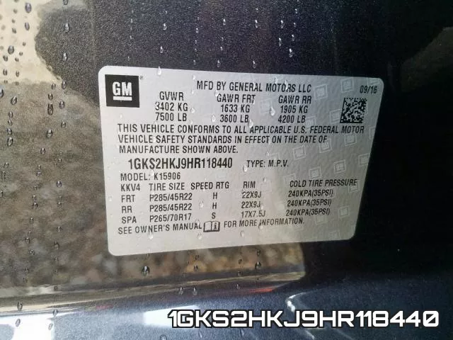 1GKS2HKJ9HR118440 фото 2