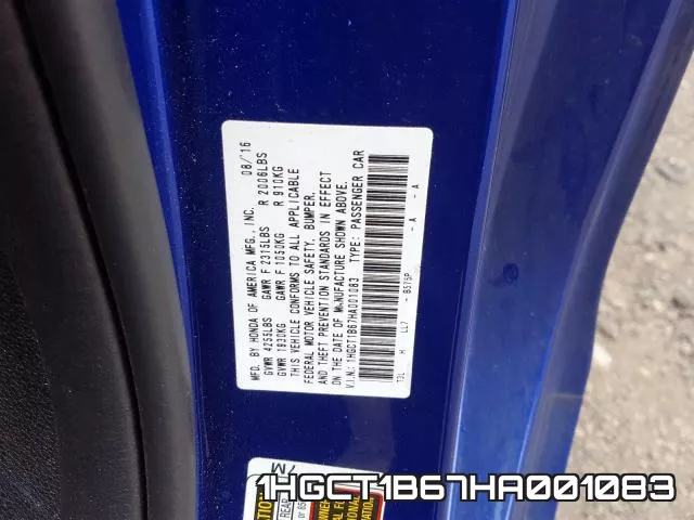 1HGCT1B67HA001083 фото 2