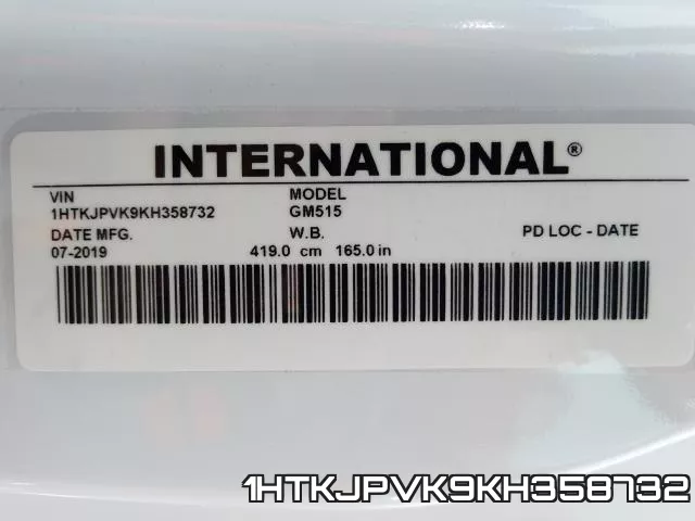 1HTKJPVK9KH358732 фото 2