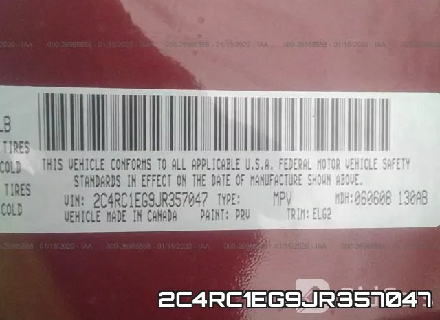 2C4RC1EG9JR357047 фото 10