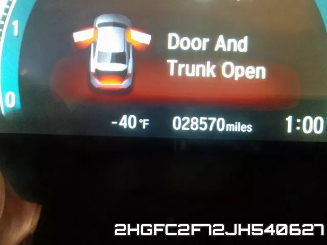 2HGFC2F72JH540627 фото 9