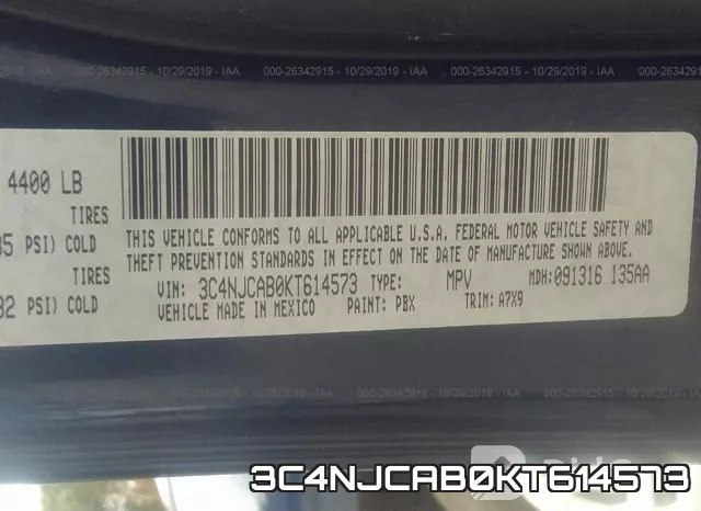 3C4NJCAB0KT614573 фото 10