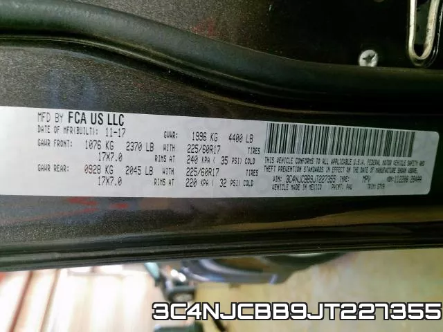3C4NJCBB9JT227355 фото 2