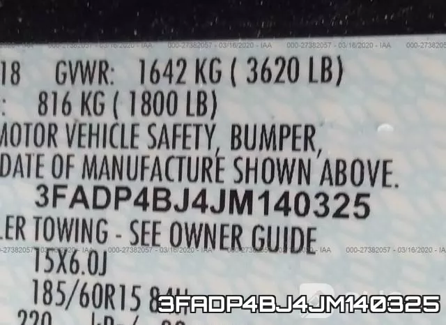 3FADP4BJ4JM140325 фото 10