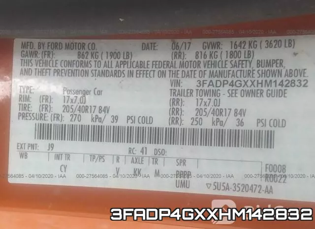 3FADP4GXXHM142832 фото 10