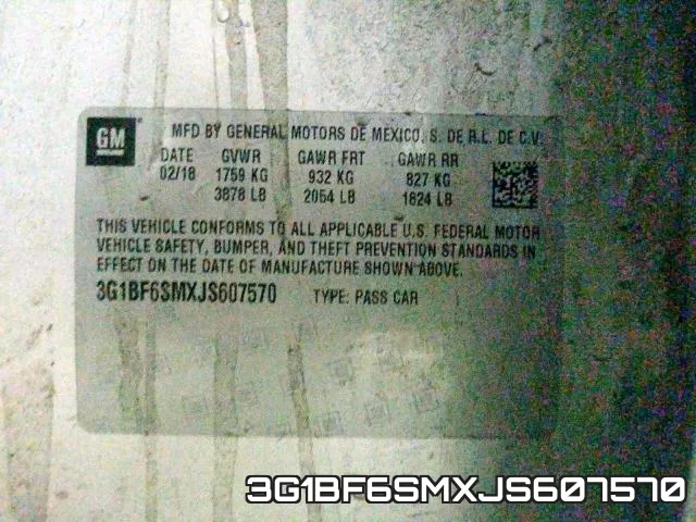 3G1BF6SMXJS607570 фото 2