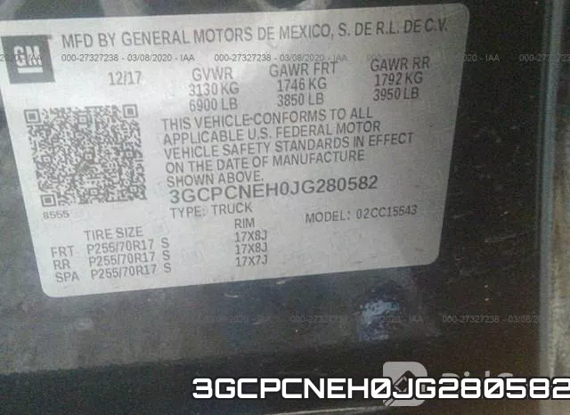 3GCPCNEH0JG280582 фото 10