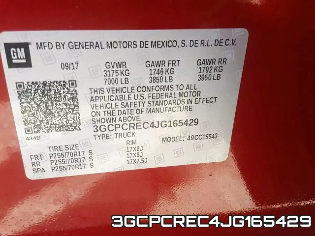 3GCPCREC4JG165429 фото 2
