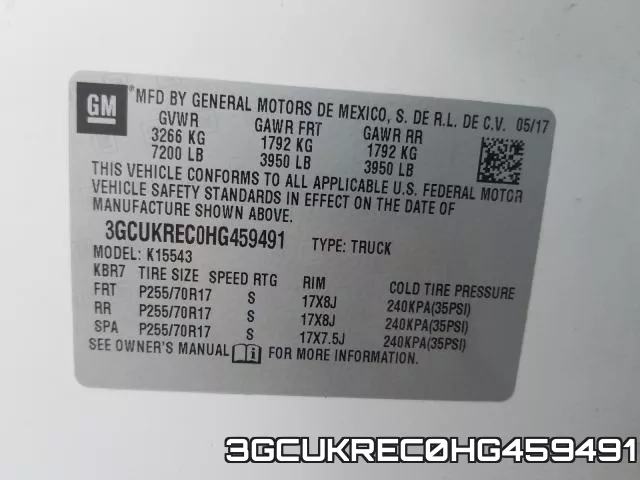 3GCUKREC0HG459491 фото 2