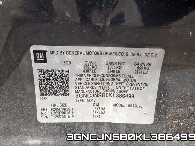 3GNCJNSB0KL386499 фото 2