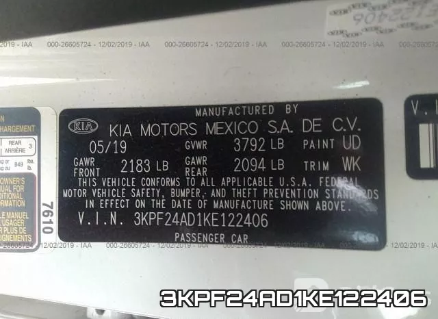 3KPF24AD1KE122406 фото 10