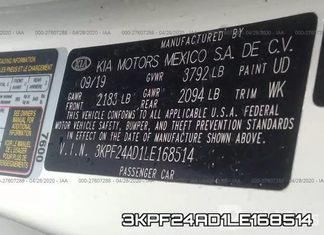 3KPF24AD1LE168514 фото 10