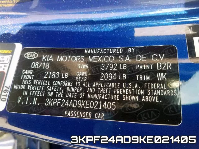 3KPF24AD9KE021405 фото 2