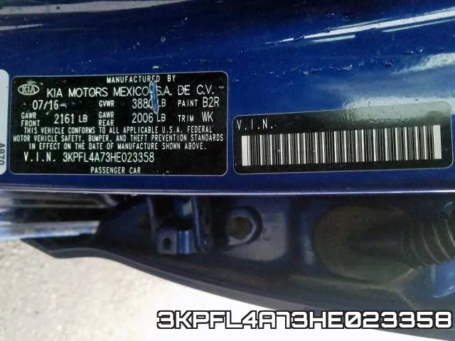 3KPFL4A73HE023358 фото 2