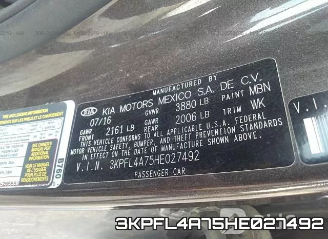 3KPFL4A75HE027492 фото 10
