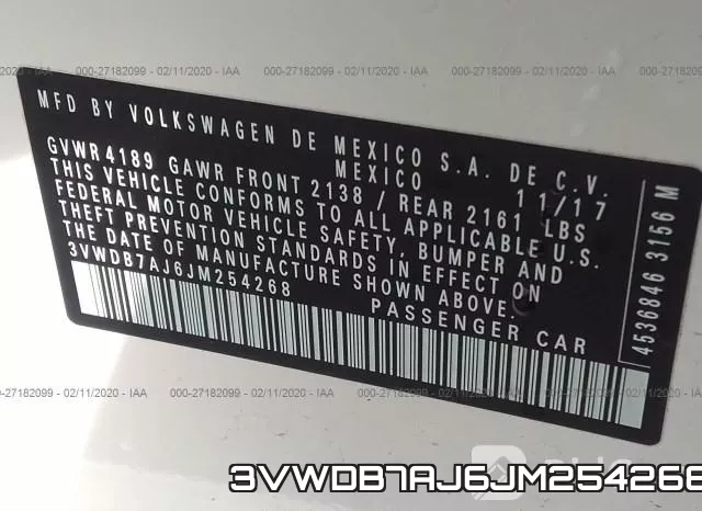 3VWDB7AJ6JM254268 фото 10