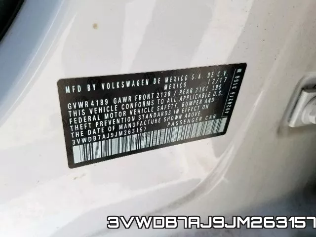 3VWDB7AJ9JM263157 фото 2