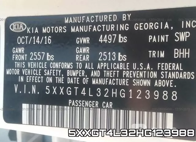 5XXGT4L32HG123988 фото 10