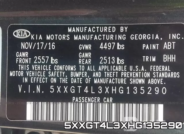 5XXGT4L3XHG135290 фото 10