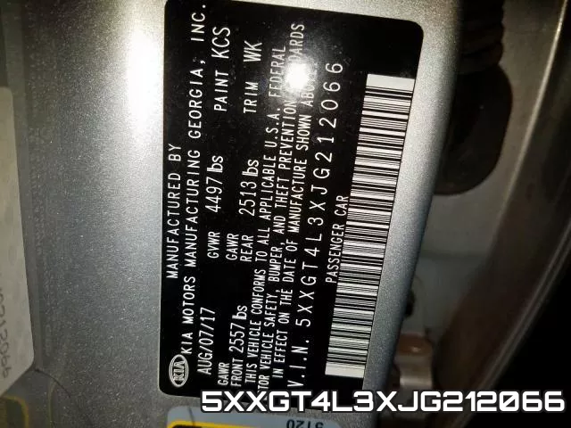 5XXGT4L3XJG212066 фото 2
