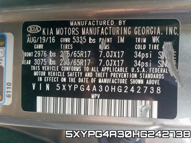 5XYPG4A30HG242738 фото 2