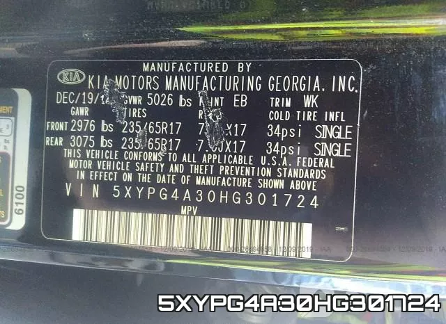 5XYPG4A30HG301724 фото 10