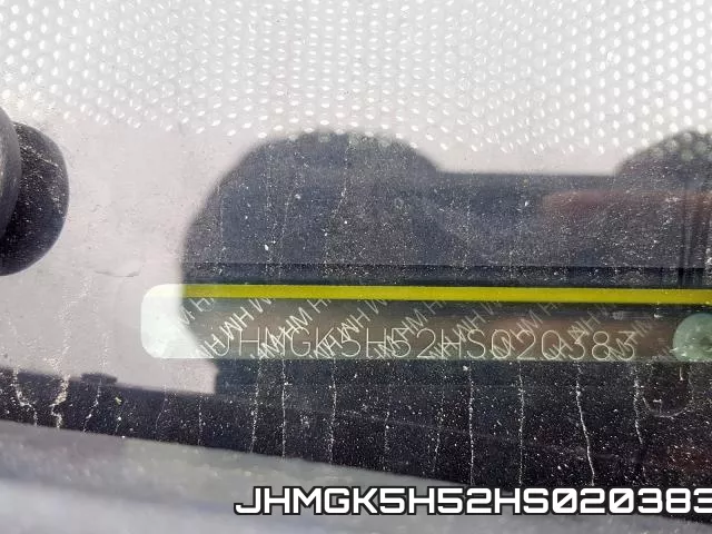JHMGK5H52HS020383 фото 2