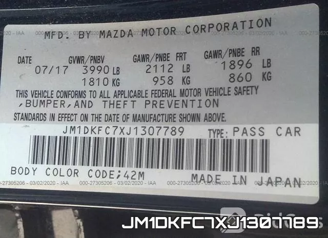JM1DKFC7XJ1307789 фото 10
