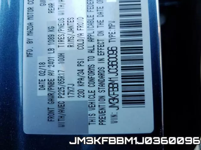 JM3KFBBM1J0360096 фото 2