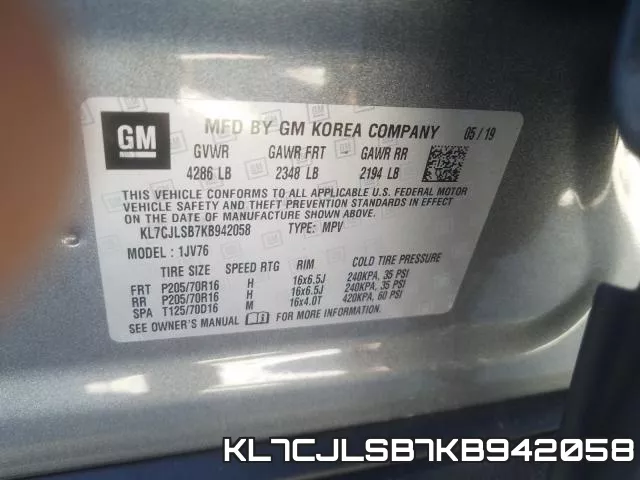 KL7CJLSB7KB942058 фото 2