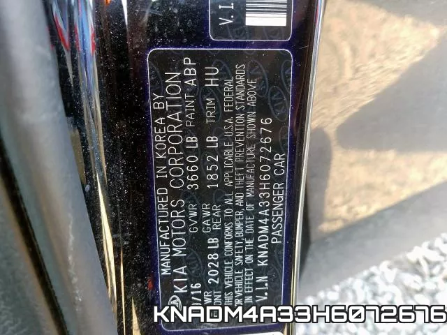 KNADM4A33H6072676 фото 2