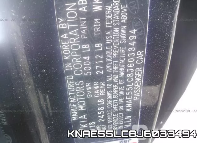 KNAE55LC8J6033494 фото 10