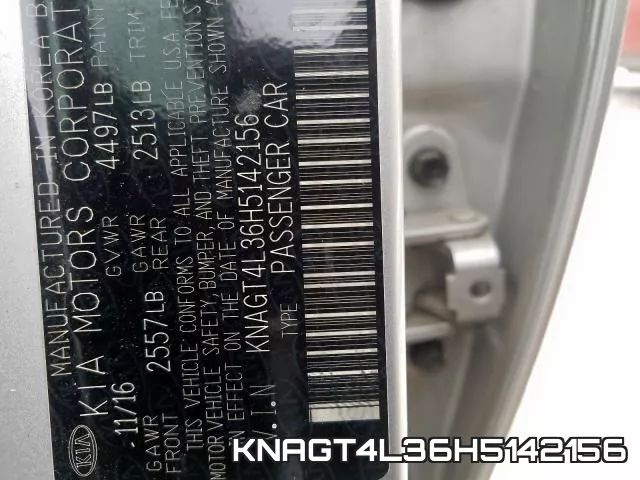KNAGT4L36H5142156 фото 2