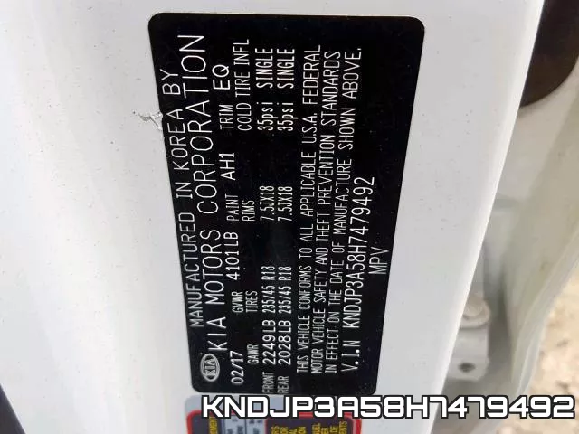 KNDJP3A58H7479492 фото 2