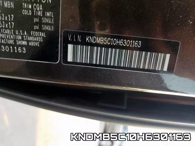 KNDMB5C10H6301163 фото 2
