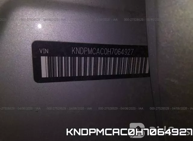KNDPMCAC0H7064927 фото 10