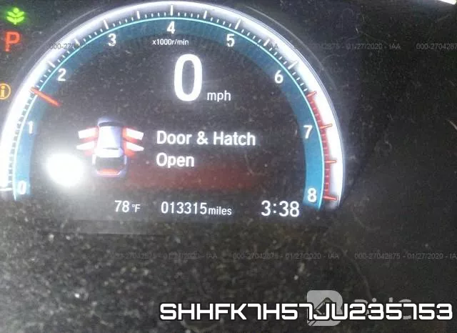 SHHFK7H57JU235753 фото 8