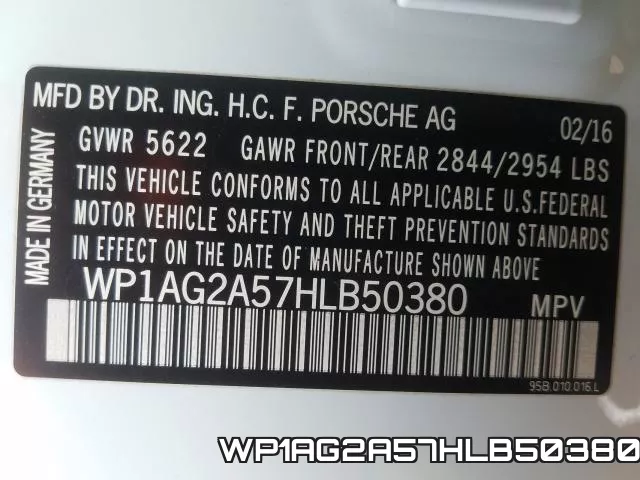 WP1AG2A57HLB50380 фото 2