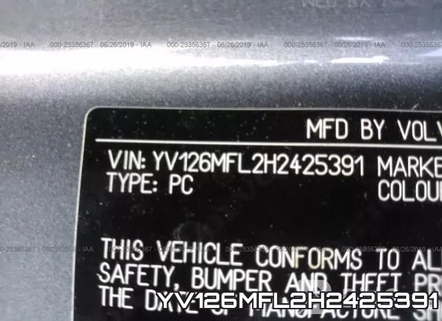 YV126MFL2H2425391 фото 10