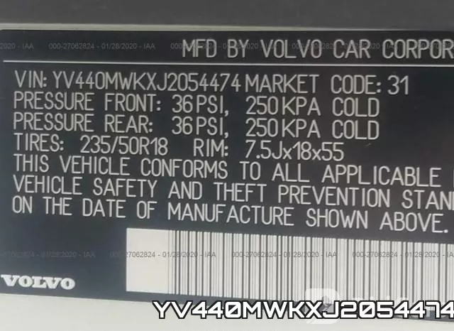 YV440MWKXJ2054474 фото 10