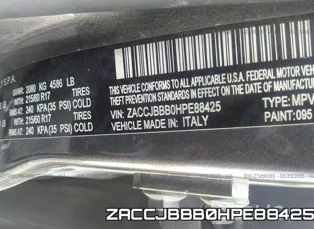 ZACCJBBB0HPE88425 фото 10
