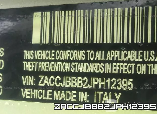 ZACCJBBB2JPH12395 фото 10