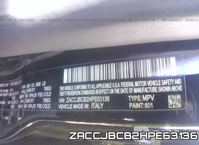 ZACCJBCB2HPE63136 фото 10