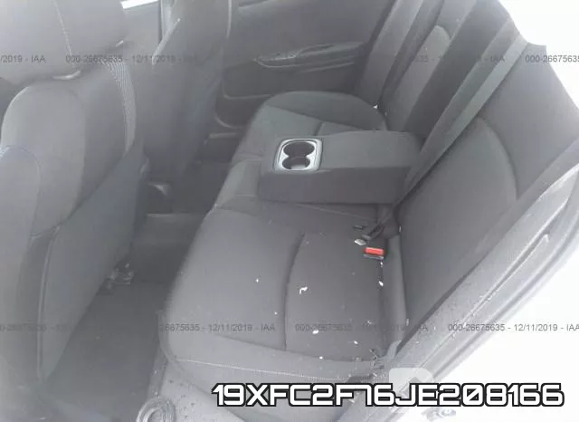 19XFC2F76JE208166 фото 9