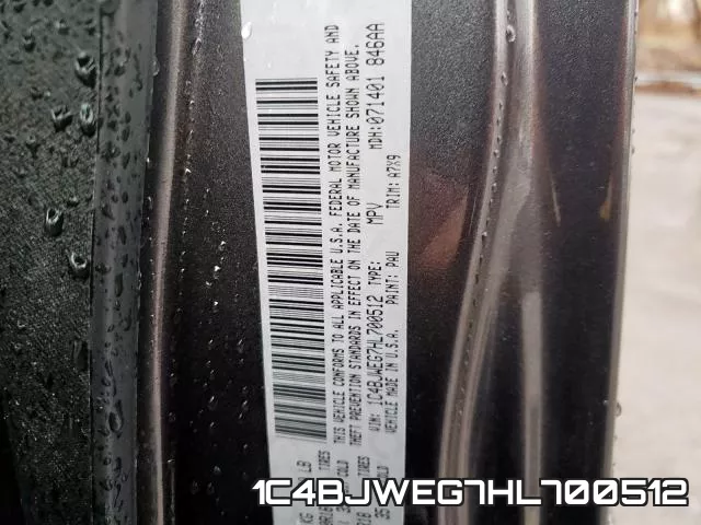 1C4BJWEG7HL700512 фото 2