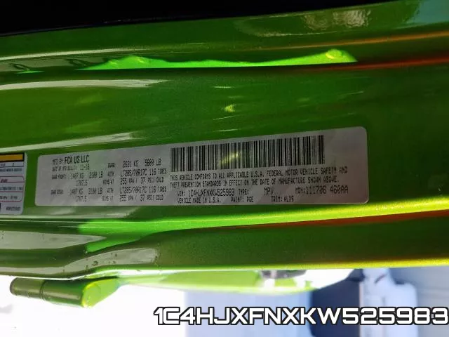 1C4HJXFNXKW525983 фото 2